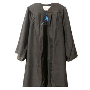 🎓unisex matte black graduation gown